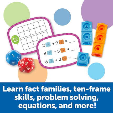 Learning Resources Skill Builders! 1st Grade Addition & Subtraction, Homeschool Curriculum, First Grade Learning Games, 109-Piece Set, Age 6+