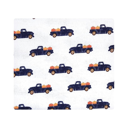 Hudson Baby Unisex Baby Cotton Flannel Receiving Blankets, Pumpkin, One Size