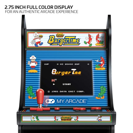 My Arcade DGUNL-3203 Burger Time Micro Player Retro Arcade Machine - 6 Inch