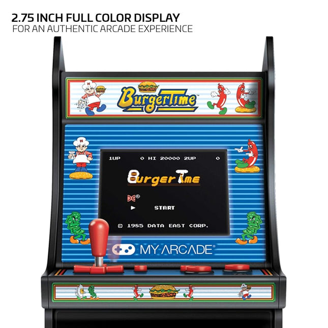 My Arcade DGUNL-3203 Burger Time Micro Player Retro Arcade Machine - 6 Inch