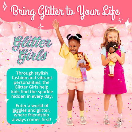 Glitter Girls 14 Inch Doll Clothes, Suitcase Fashion Set, 3 Outfits, Medium