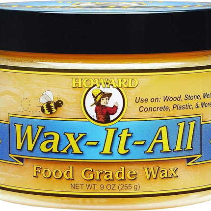 HOWARD PRODUCTS WAX009 Wax-It-All Food-Grade Wax, 