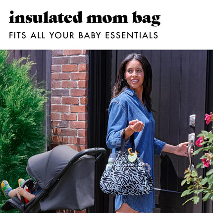 Fit & Fresh Lunch Bag for Women, Insulated Womens Lunch Bag for Work, Stain-Resistant Large Lunch Box for Women with Containers, Cinch Closure Cromwell Bag Navy