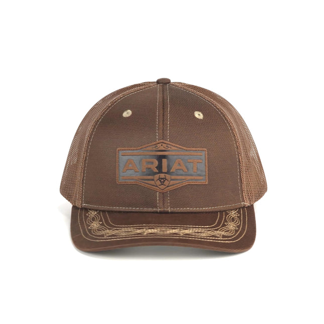 ARIAT Men's Vintage Logo Cap, Brown, Brown, One Size