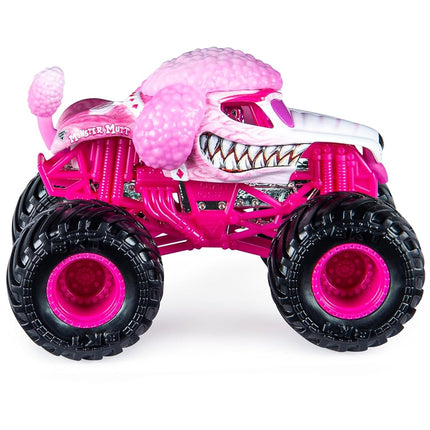 Monster Jam 2020 Spin Master 1:64 Diecast Monster Truck with Wristband: Ruff Crowd Monster Mutt Poodle