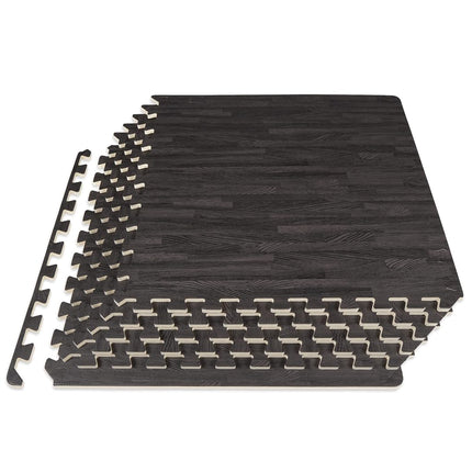ProsourceFit Wood Grain Puzzle Mat 1/2-inch, 6 EVA