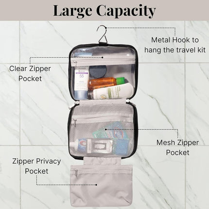 Baggallini Unisex's Hanging Travel Toiltery Kit, Mulberry, One Size