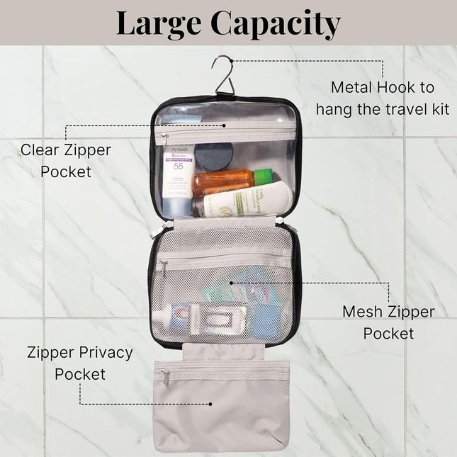 Baggallini Unisex's Hanging Travel Toiltery Kit, Mulberry, One Size