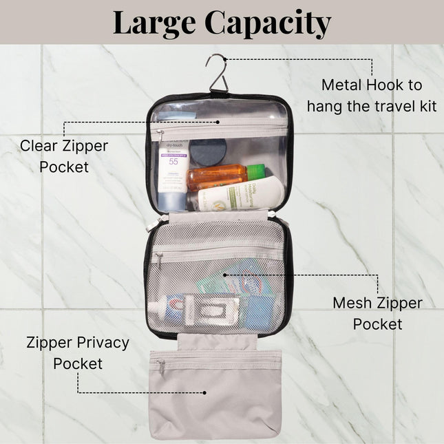 Baggallini Unisex's Hanging Travel Toiltery Kit, Mulberry, One Size