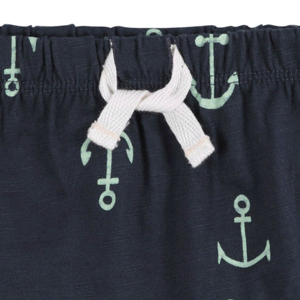 Gerber baby-boys Toddler T-shirt and Shorts Set, Anchor, 4T