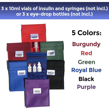 FRIO Extra Small Insulin Cooling Case - Eye Drop Holder - GLP-1 Pills Wallet - TSA Approved