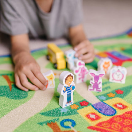 Melissa & Doug: Blue's Clues Town Activity Rug 112cm x 66cm | Playspaces and Decor | 3+ | Gift for Boy or Girl