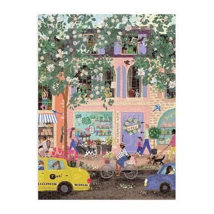 Galison 9780735372405 Jigsaw Puzzle, Greens, Pink, White and Possibly Blue
