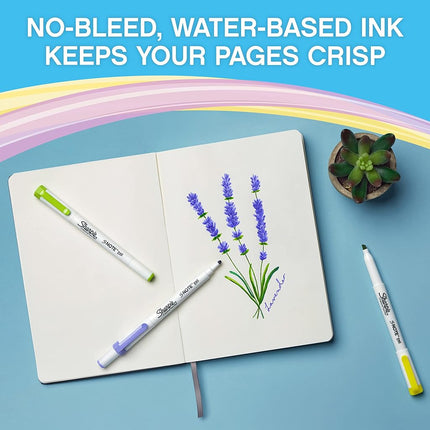 Sharpie S-Note Duo Highlighters | Dual Ended Pastel Creative Markers | Bullet & Chisel Tip for HighlightingDrawingJournaling & More | 8 Count