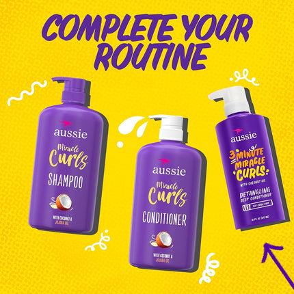 Aussie 3 Minute Miracle Curls Conditioner Pump, Citrus, 16 Fl Oz