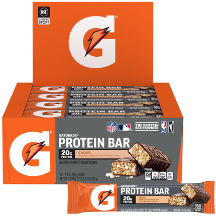 Gatorade Whey Protein Recover Bars, S'Mores, 2.8 O