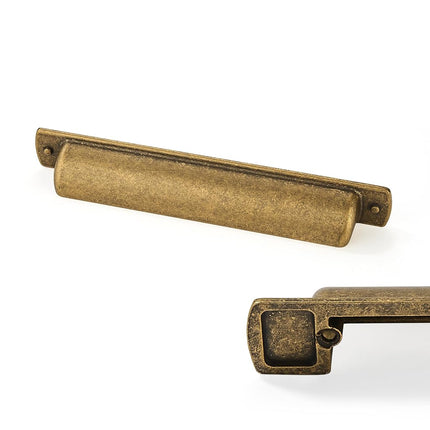 CABDM 2 Pack Brass Cup Pulls 5"(128mm) Center to C