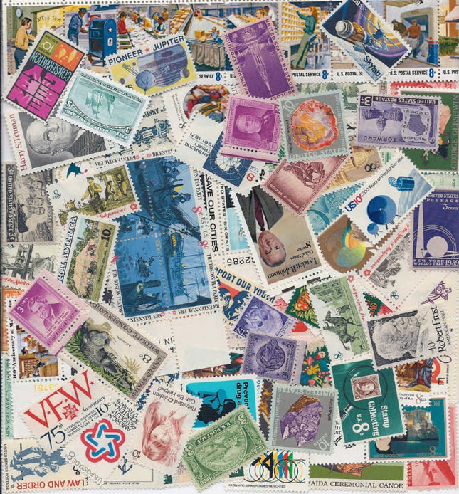 USPS 1000+ Used Us Postage Stamps Off-Paper Stamp 