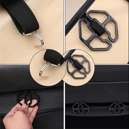 Coverado Seat Covers, Car Seat Covers Full Set, Leather Seat Covers for Cars, Car Seat Protector, Black Car Seat Covers Front Seats and Back Seats Universal Fit for Most Cars Purple