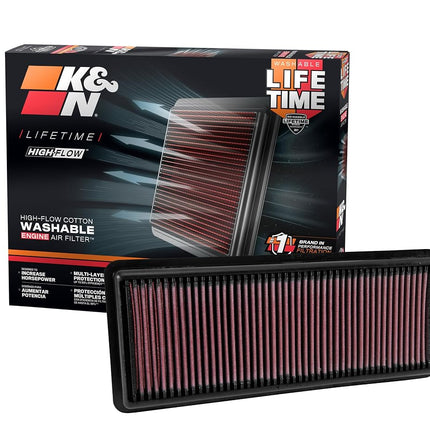 K&N Engine Air Filter: High Performance, Premium, Washable, Replacement Filter: Compatible with 2015-2019 Mazda/Fiat L4 (MX-5 Miata, Mx-5, MX-5 IV, Roadster, 124 Spider), 33-5040