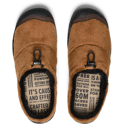 KEEN Men's Howser 3 Slide Comfy Durable Slippers, Bison/Black, 9