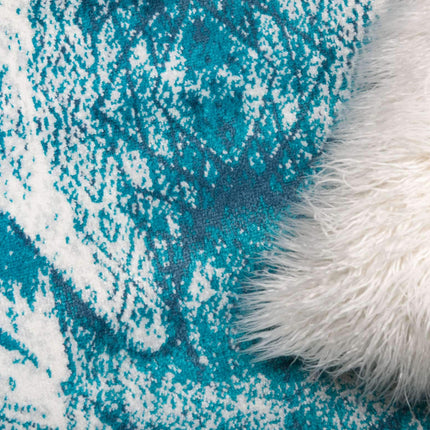 Unique Loom Sofia Collection Traditional Vintage Turquoise Runner Rug (2' x 10')