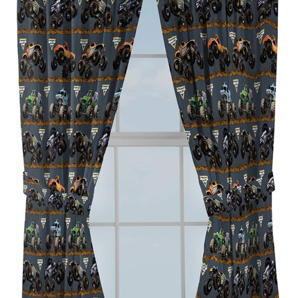 Monster Jam Tracks 63" Inch Drapes - Beautiful Roo