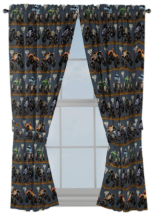 Monster Jam Tracks 63" Inch Drapes - Beautiful Roo