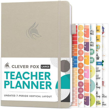 Clever Fox Teacher Planner, School & Homeschool Bo