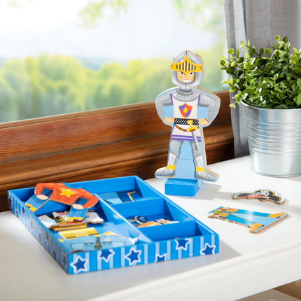 Melissa & Doug Joey - Set magnético de madera para disfrazarse y jugar (más de 25 piezas)