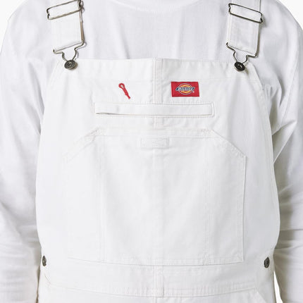 Dickies Utility Painter's Bib Overalls, White, 32W x 30L