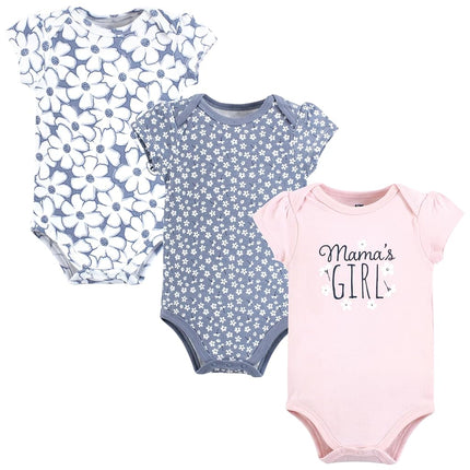 Hudson Baby Unisex Baby Cotton Bodysuits, Mamas Girl Tiny Flower, 18-24 Months, Mamas Girl Tiny Flower, 18-24 Months