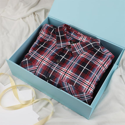 MUMUPACK Light Blue Gift Box,16x14x5.3 Large Gift Boxes With Lids For Presents Includes Ribbon And Diy Printable Sticker Paper,Bridesmaid Proposal Box,Magnetic Gift Box For Birthday,Wedding,Graduation