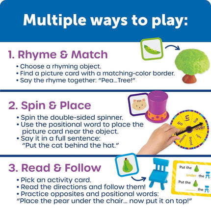 Learning Resources Fox in the Box, Ages 3+, Positional Words Game, Develops Vocabulary, Rhyming and Directional Skills