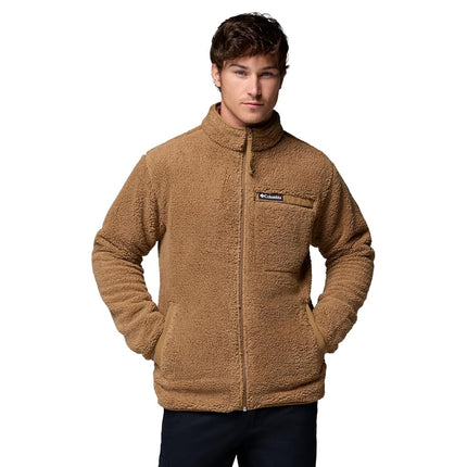 Columbia Men's Rugged Ridge High Pile Full Zip, Full Zip Fleece Jacket, Delta, Large