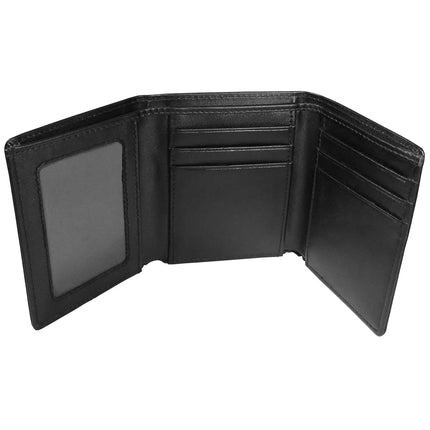 Siskiyou Sports NFL Indianapolis Colts Mens Tri-fold Wallet & Steel Key Chain, Black, One Size
