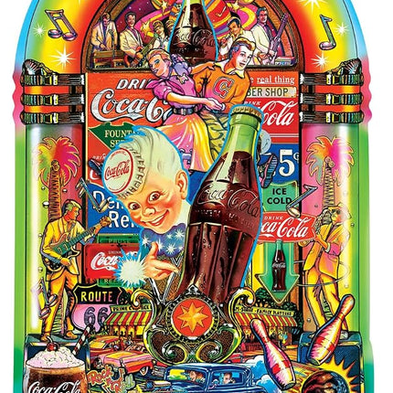 MasterPieces Coca Cola - Countours - Coke Jukebox 1000 Piece Shaped Puzzle