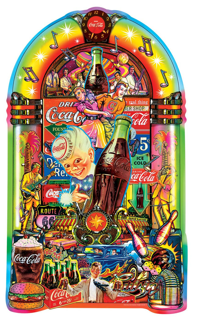 MasterPieces Coca Cola - Countours - Coke Jukebox 1000 Piece Shaped Puzzle
