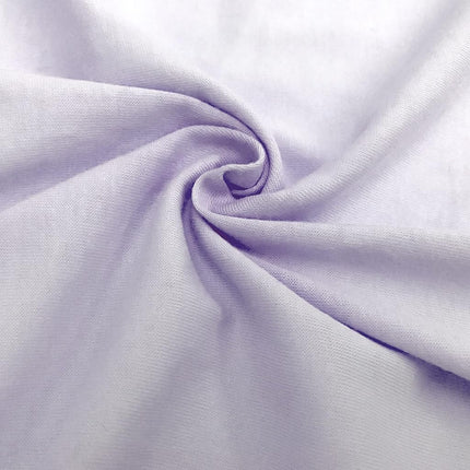 TL Care Supreme 100% Natural Cotton Jersey Knit Fitted Crib Sheet for Standard Crib and Toddler Mattresses, Lavender, 28" x 52", Soft Breathable, for Girls