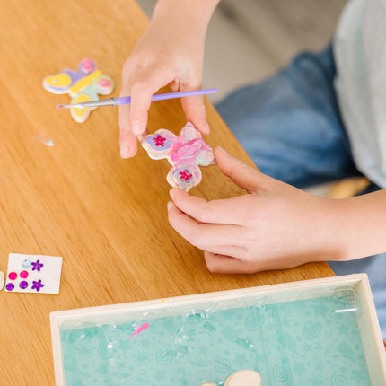Melissa & Doug Paint & Decorate Your Own Wooden Magnets Craft Kit � Butterflies, Hearts, Flowers