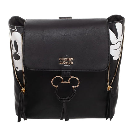 Bioworld Disney Mickey Mouse Mini Sac à dos, Noir, Blanc, Taille unique, Moderne