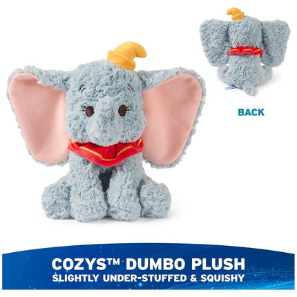 GUND Disney Official Dumbo Plush, Disney Cozys Collection, Dumbo Toys, Elephant Stuffed Animal for Ages 1 and Up, Gray, 10”