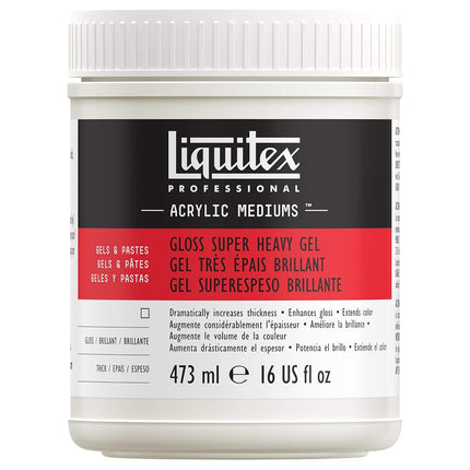 Liquitex Gloss Super Heavy Gel Medium, 473 ml