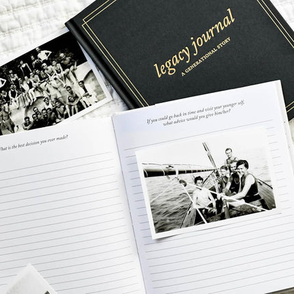 Grandparents Legacy Journal (Charcoal, 85 Pages) by Duncan & Stone - Memory Journal for Grandparents & Parents - Grandma Story Album - Ideal Gift of a Legacy Journal