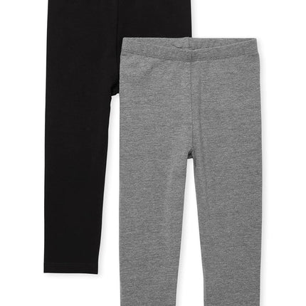The Children's Place Leggings pour bébés et tout-petits, Noir/Gris Pied-de-poule, 3T