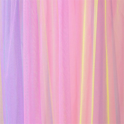 Mosquito Net Bed Canopy for Girls,Rainbow Canopy Bed Curtains Full Queen Size from Ceiling,Dome Mosquito Netting Bed Tent Twin Girls Princess Canopy King Bed Decor