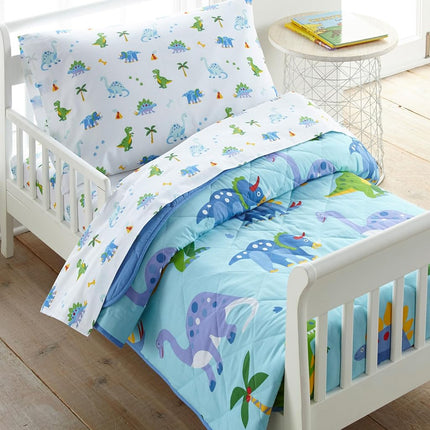 Couette en coton Wildkin pour tout-petit – Douce et légère, convient aux matelas de berceau standard – Monde des dinosaures