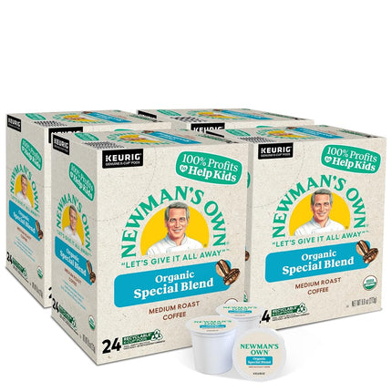 Newman's Own Organics Special Blend, Fair Trade, Organic, Medium Roast Coffee, 24 Count