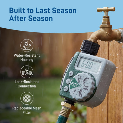 Orbit 62067 1-Outlet Programmable Digital Hose Watering Timer, 2-Pack
