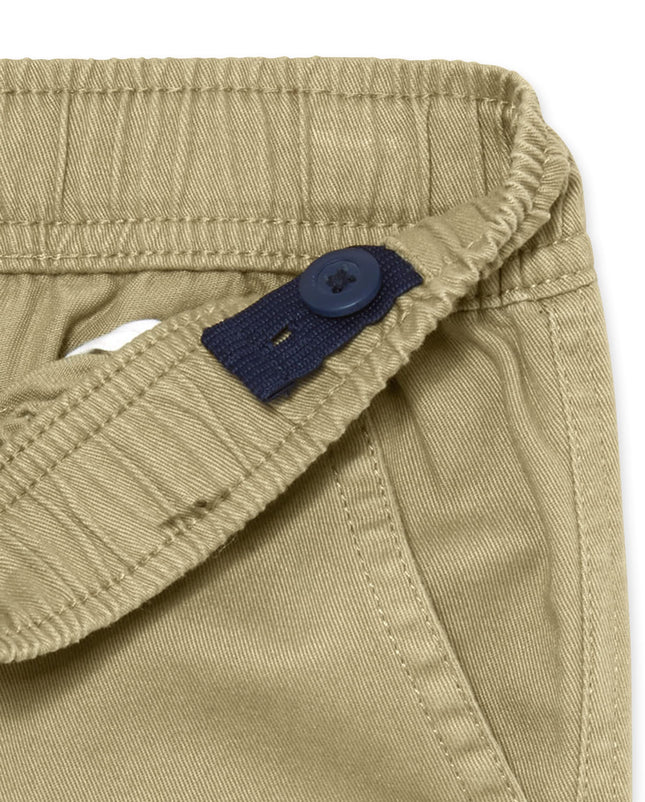 The Children's Place Little Boys' Pull-On Cargo Pant, Flax, 7